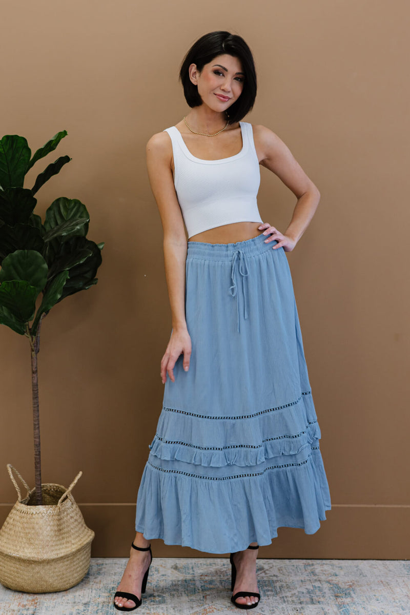 Doe & Rae First Sight Tiered Maxi Skirt