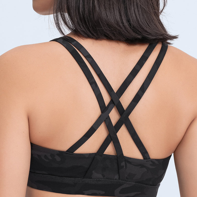 Strappy Back Crisscross Sports Bra