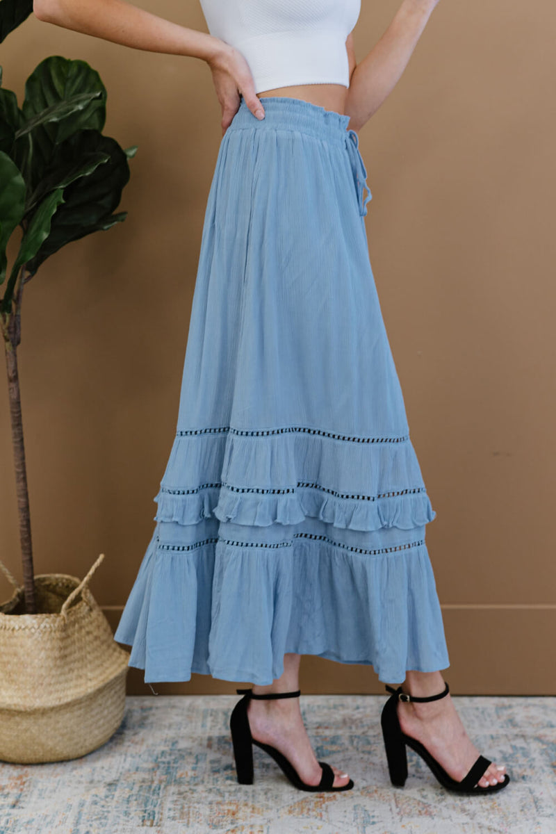 Doe & Rae First Sight Tiered Maxi Skirt