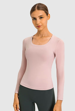 Seamless Round Neck Fitness Tee